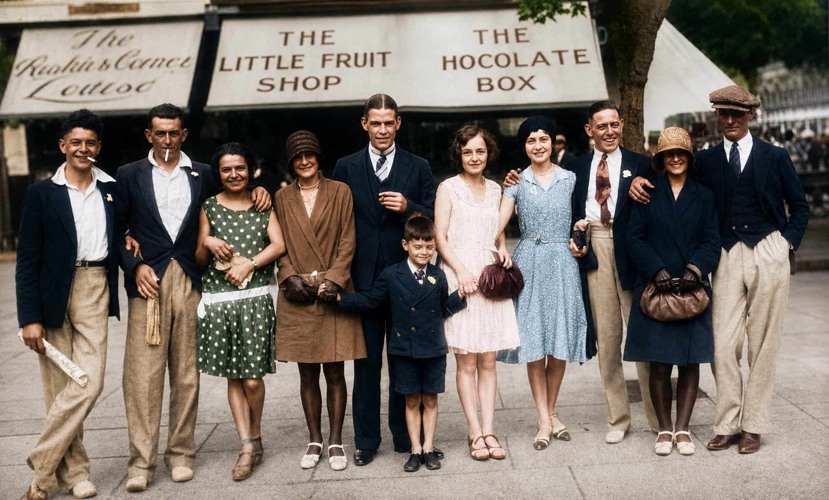 1960s family snapshot — after restoration
