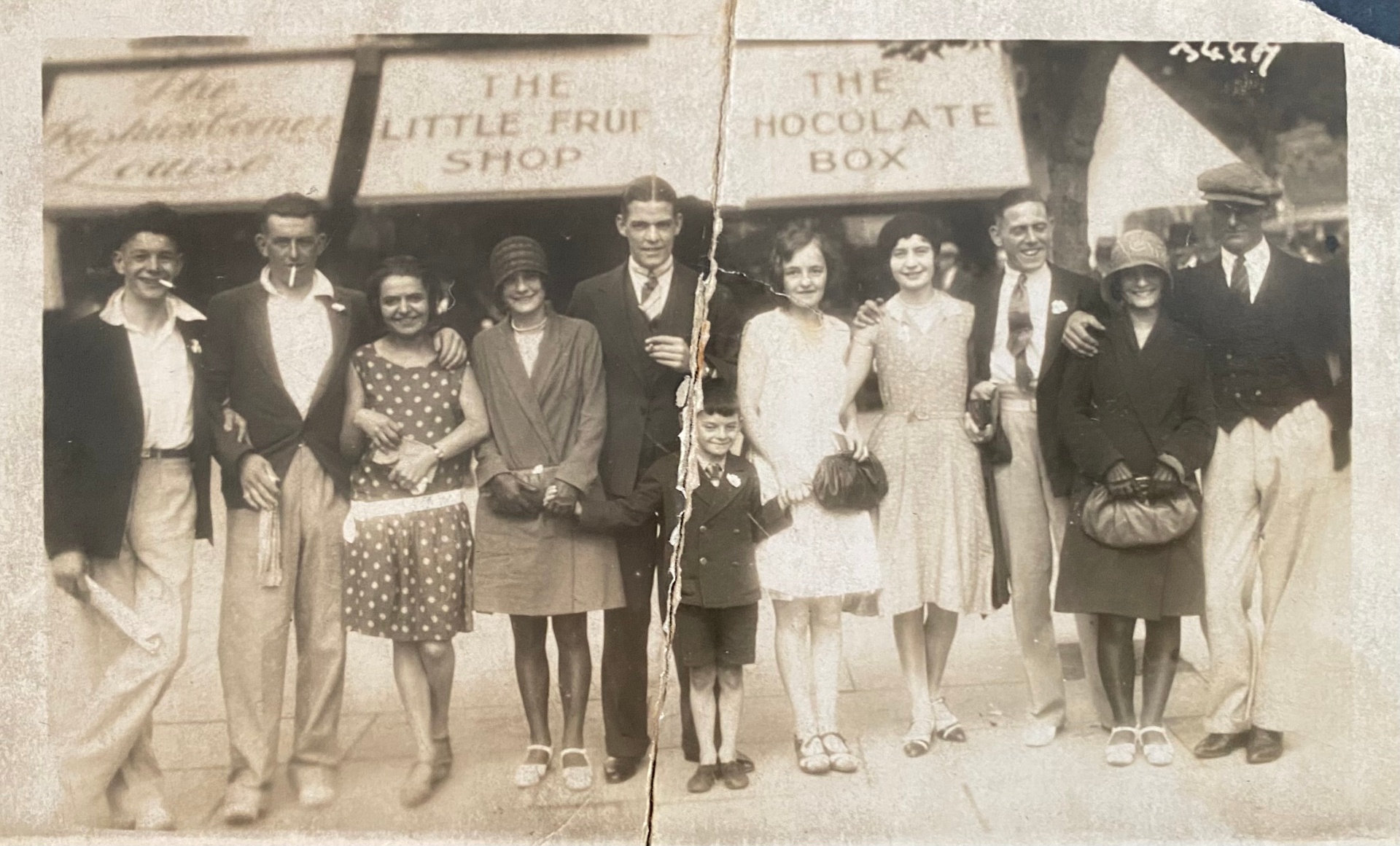1960s family snapshot — before restoration